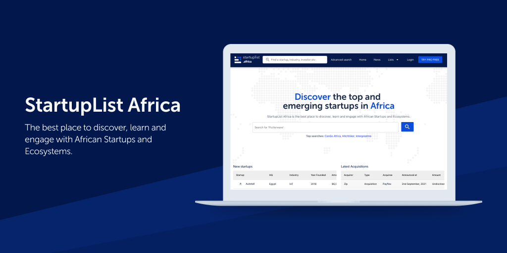 Discover The Top And Emerging Startups In Africa — StartupList Africa